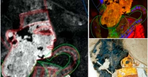 A shocking secret hidden within ancient Egyptian paintings has been revealed thanks to new X-ray technology!