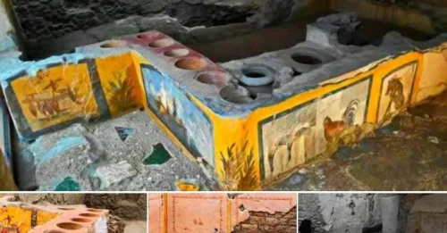 Step into a Pompeii Snack Bar Frozen in Time—Vivid Frescoes and Traces of Meals Served Moments Before Disaster Struck!