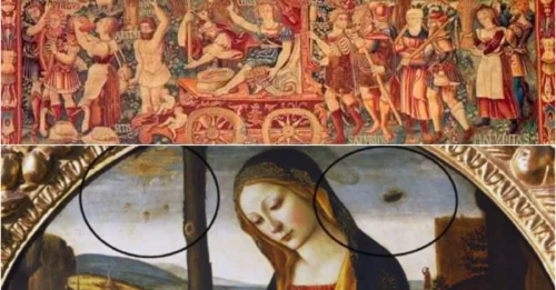 Does 'Summer's Triumph' contain evidence of extraterrestrial technology?