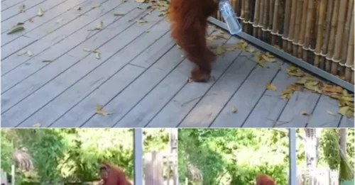 PERTH ZOO IN CHAOS: Orang-Utan Pair Makes Bold Break for Freedom Onto Walkway!