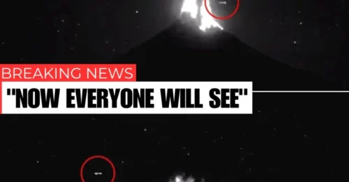 Did a UFO trigger the Mexican volcano eruption? Conspiracy theorists say a mysterious ‘transporter craft’ was seen above the blast.