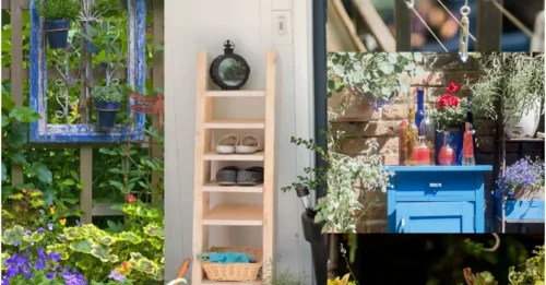 No need to spend money - your house is already fully decorated with super unique items made from discarded materials!