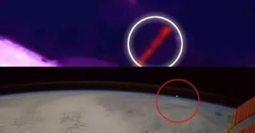 Conspiracy theorists claim new NASA footage shows an alien mothership firing lasers at the ISS—evidence, they say, of cosmic warfare.