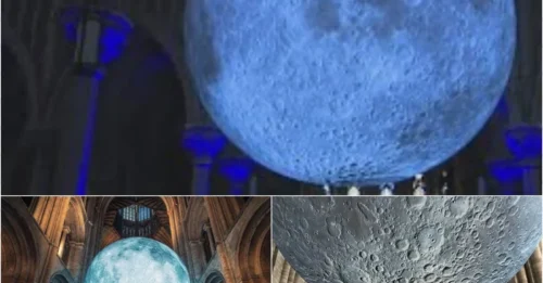 OUTRAGEOUS ART FEAT: Long Island’s Cathedral Unveils a Moon So Real, People Think It’s an Alien Invasion!