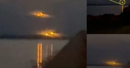 A Canadian couple captured glowing, sun-like UFOs hovering silently—sparking wild claims and one stunned witness saying, “Yo, we’re seeing aliens!”