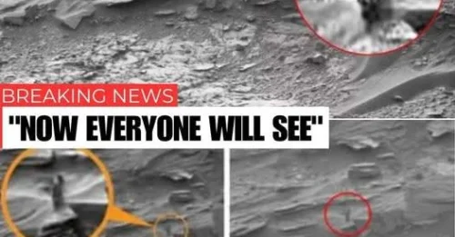 Mysterious Mars: NASA’s Rover Captures Eerie Image of the ‘Dark Lady’, Unveiling the Red Planet’s Hidden Enigmas! This Enigmatic Sight Adds Depth to the Red Planet’s Hidden Wonders! ‎