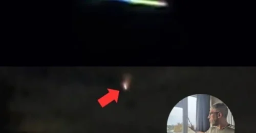 I spotted an ‘absolutely huge’ UFO hovering silently over my neighbor’s house—its lights pulsing like it was scanning something below.