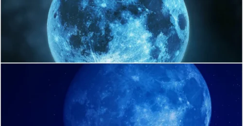 Stunning Celestial Event: Rare Blue Supermoon Lights Up Skies Worldwide in a Once-in-a-Lifetime Spectacle!