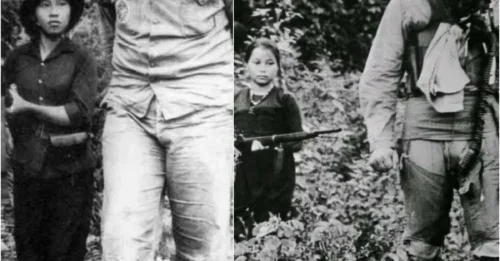 War's Cruelest Contrast: Vietnam's Girl Soldier vs America's Top Gun in Disturbing 1967 Capture