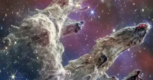 6,500 LIGHT-YEAR WONDER: Webb Telescope Exposes the Surreal Beauty of Star Formation in Eagle Nebula!