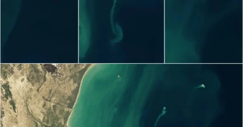 NASA SATELLITE SPOTS 'GHOST ISLAND' Mystery Landmass Appears and Disappears in Caspian Sea!