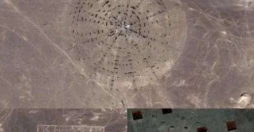 Hidden deep in the Gobi Desert, the Stonehenge-like site fuels theories of a secret Chinese base cloaked in mystery.