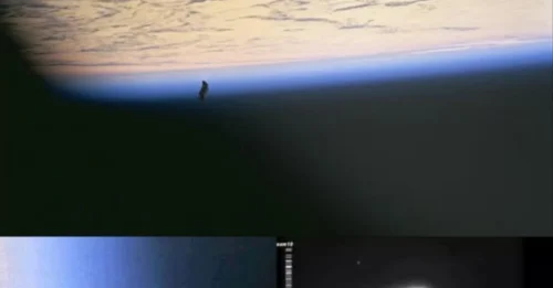 A chilling video claims the Illuminati destroyed a 13,000-year-old alien satellite silently watching over humanity since ancient times.