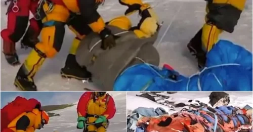EVEREST'S HORROR TRAFFIC JAM: Locals Dragging Frozen Corpses in Bone-Chilling Footage