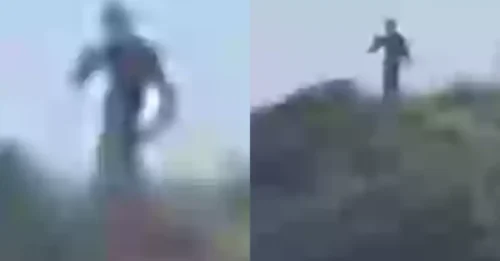 SHOCKING: Mountaineers confirm the presence of a 10-foot alien creature on the hilltop