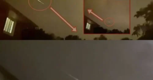 During a lightning storm in Ontario, witnesses reported “something” that stopped midair and reversed course—its unnatural movement fueling UFO speculation.