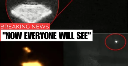 A strange, silent UFO hovered above the remote North Dakota farm, its eerie glow captured by a lone PTZ camera.