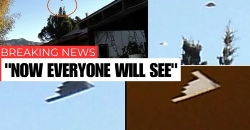 A B-2 Spirit Stealth was reportedly accompanied by two UFOs above Glendale, California—silent, glowing crafts trailing close before vanishing without explanation.