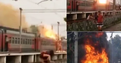 GHOST TRAIN TRAGEDY: A Century-Old Curse or Divine Retribution? Train Erupts in Flames After Just ONE Lightning Strike!