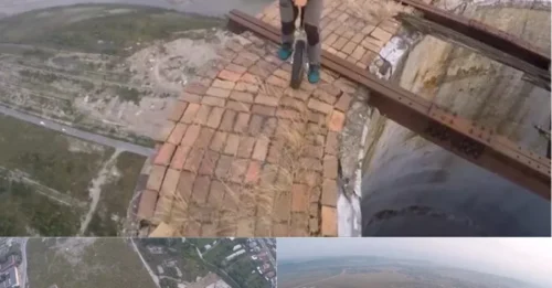 The Daredevil's Secret: How a Single Wire and Sheer Audacity Made a 840ft Chimney His Circus Stage