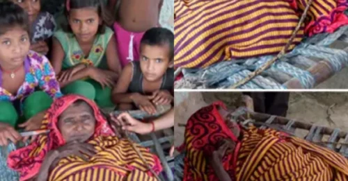 Whole Village Astonished: 60-Year-Old Woman with Rare Disease Shrinks to an Unbelievable Size, Snores in a Crib!
