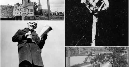 SHOCKING 1920S: Forgotten Archives Reveal Horrifying Details Of The 1920s Flagpole Sitting Epidemic, Where Lasting 10 Days Was Just The Beginning.