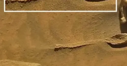 UFO hunters spot ‘spoon’ on the surface of Mars and claim it was used by ALIENS