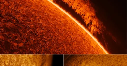 Breathtaking images of the Sun captured by stargazer from his garden in Kent