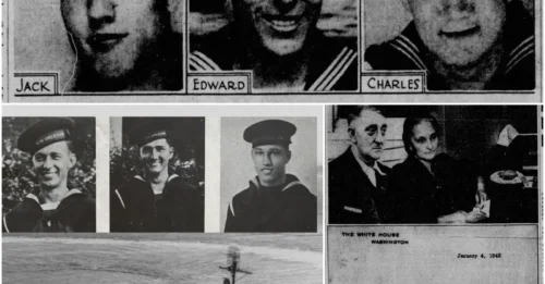 DOUBLE TRAGEDY IN THE PACIFIC: The destroyer USS Rogers - the aftermath of a shocking American family tragedy, where five brothers perished one by one in the war.