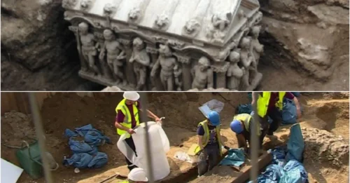 While Digging a Foundation, a Shovel Hit an Ancient Roman Sarcophagus: The Truth Behind It