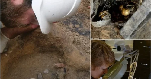 The treasure, which dates back to 61 AD, includes gold and silver earrings, rings and necklaces It was found buried under the shops on Colchester High Street 2000 years ago