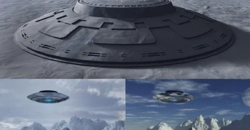 Discovered A Giant Flying Saucer Under Thick Ice In Antarctica For Thousands Of Years
