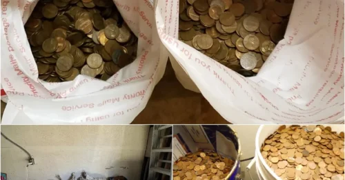 Shocking discovery: Couple discovered 1 million coins worth tens of thousands of dollars in a compartment in the basement of their late father’s house while cleaning the house