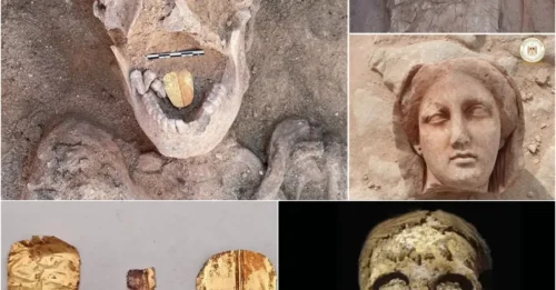 Archaeologists uncover 2,500-year-old Egyptian tombs containing mummies with gold tongues