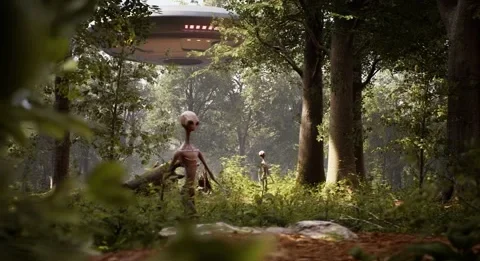 Capturing a Giant Gray Alien in the Jungle: Unbelievable Encounter Revealed!
