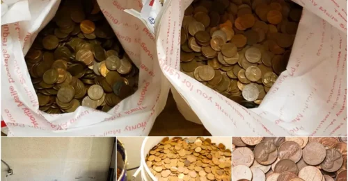 Shocking discovery: Couple discovered 1 million coins worth tens of thousands of dollars in a compartment in the basement of their late father's house while cleaning the house