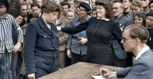 WHEN A MOTHER SLAPS A NAZI: The SHOCKING Courtroom Moment as a 96-Year-Old Holocaust Survivor Cries Out and Confronts the Former Gestapo Guard Who Took Her Daughter’s Life 7