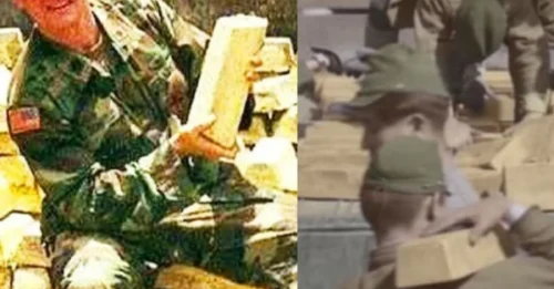 Incredible Find: Individual Stumbles Upon 9,999 Deserted Gold Bars from World War II