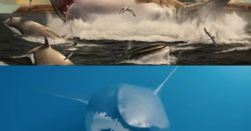 OCEAN NIGHTMARE! Megalodon bigger than ever believed as world’s largest shark could grow to 80ft & weigh 94 tons… as beast ate everything