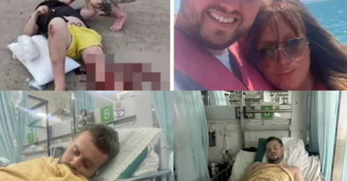ÚLTIMA HORA: Turista queda con la pierna “colgando” tras un terrible accidente en scooter durante sus vacaciones en Tailandia