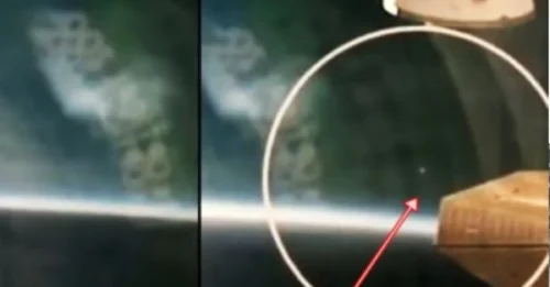 During the ISS live feed, a fast-moving UFO suddenly slowed, stopped, changed direction—fueling theories of intelligent alien surveillance maneuvers.