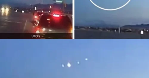 SKY MYSTERY UNFOLDS: A bizarre light formation over Utah sparks conspiracy as an ET hunter claims it’s a cloaked alien craft monitoring Earth.