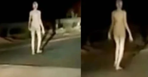 A viral video of a ‘strange figure’ at night sparks wild claims of alien contact—“They’re getting closer,” conspiracy theorists warn.