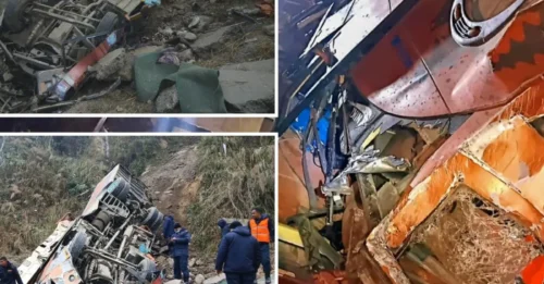 CHOQUE DE TERROR: Un británico de 24 años se encuentra entre los 19 muertos después de que un autobús turístico repleto se desviara de la carretera y se precipitara 200 metros a un río en Nepal, dejando 25 heridos.