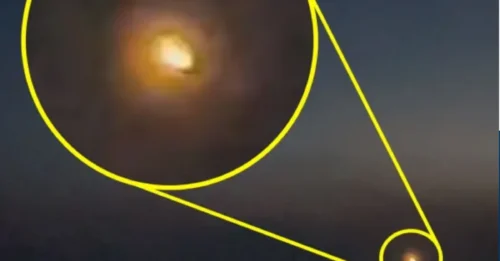 A Canadian couple captured glowing, sun-like UFOs hovering silently—sparking wild claims and one stunned witness saying, “Yo, we’re seeing aliens!”