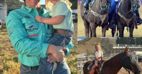 TODDLER TRAGEDY: Rodeo star’s 3-year-old daughter dies in front of her in freak horse accident as heartbroken family pays tribute