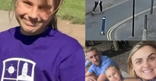 BESTIA ENJAULADA: El escalofriante momento en el que un asesino malvado observa a una niña de 9 años jugando en una calle del Reino Unido antes de apuñalarla hasta la muerte