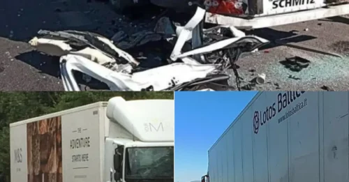 TRAGEDIA EN LA CARRETERA: Una madre británica de 42 años muere delante de su familia después de que la furgoneta en la que viajaban arrollara a un camión en una autopista española.