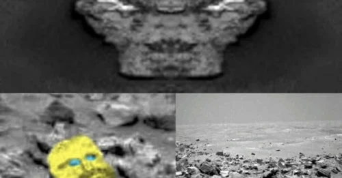 UFO hunters claim an ‘ancient statue’ on Mars reveals the ‘Face of God’—proof, they say, of alien civilizations past.