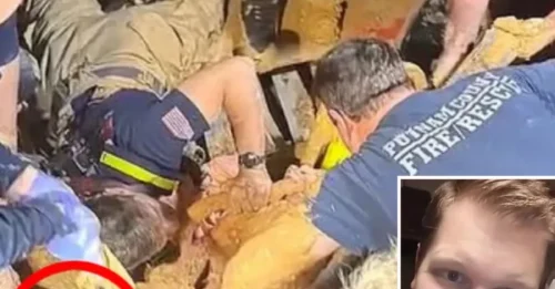 RESCATE MILAGROSO: Un hombre desaparecido durante diez días fue encontrado atrapado hasta los hombros en el barro mientras los rescatistas tardan tres horas en liberarlo.